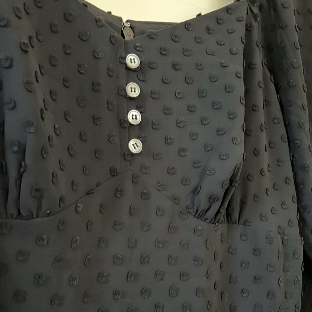 J. Crew Tiered long-sleeve midi dress in swiss dot (Never Worn) - Picture 7 of 8